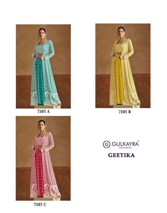 Geetika By Gulkayra Real Georgette Readymade Suits Wholesale Price In Surat